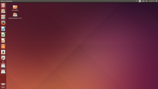 Рабочий стол Ubuntu Live