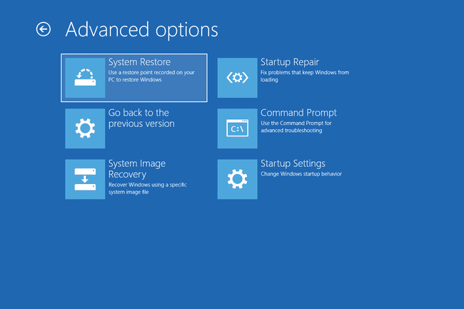 Opções avançadas de inicialização para Windows 10