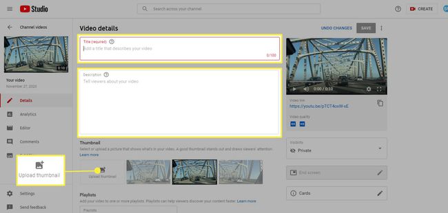 YouTube – добавете заглавие, описание и качете миниизображение