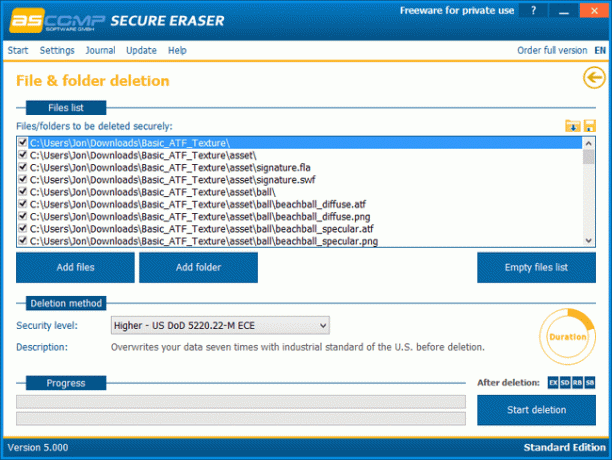 Secure Eraser v5.000