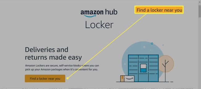 Página de entrega de Amazon Locker.