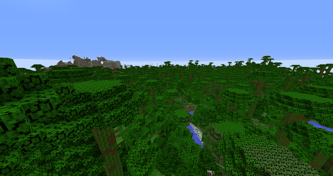 Džungļu bioms programmā Minecraft