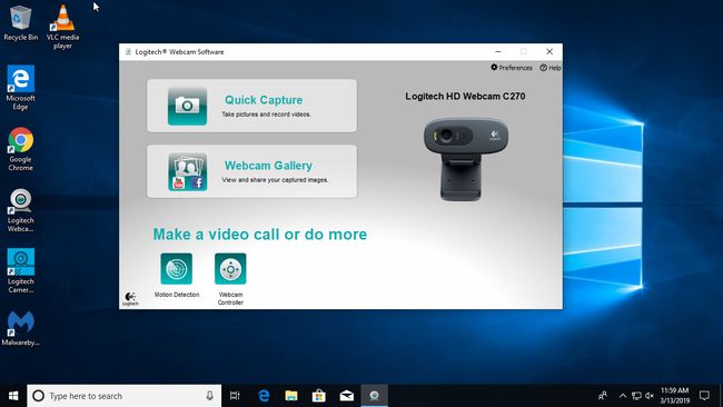 Software per webcam Logitech su Windows 10