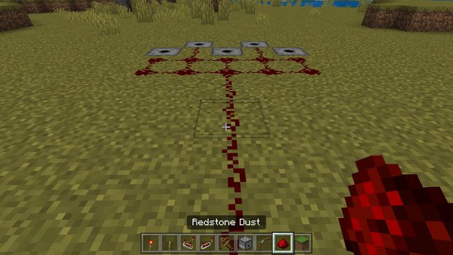 Redstone пътека в Minecraft