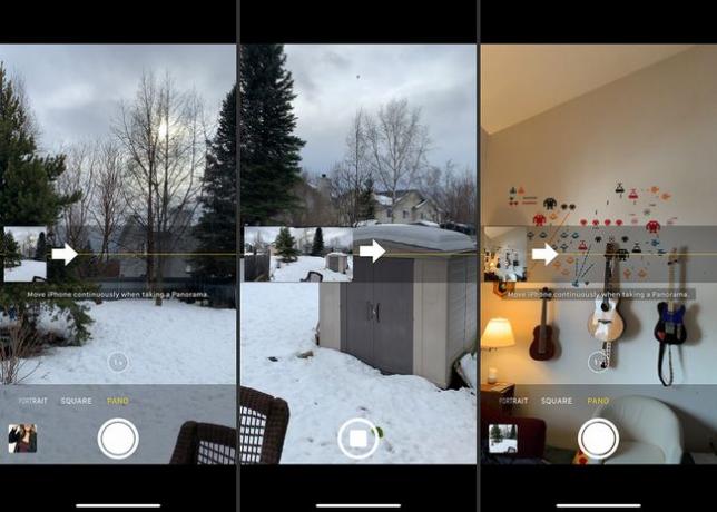 파노라마 촬영이 가능한 iOS 카메라