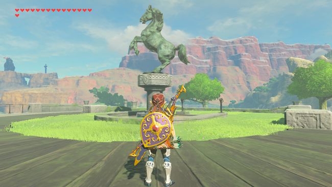 Muiston löytäminen hevospatsasta elokuvassa The Legend of Zelda: Breath of the Wild.