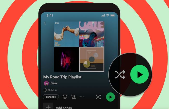 Spotifyはシャッフルを再生します