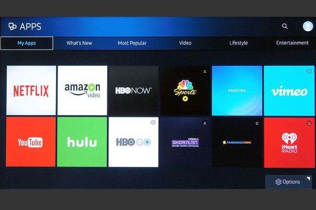 Esempio di app Samsung Smart TV