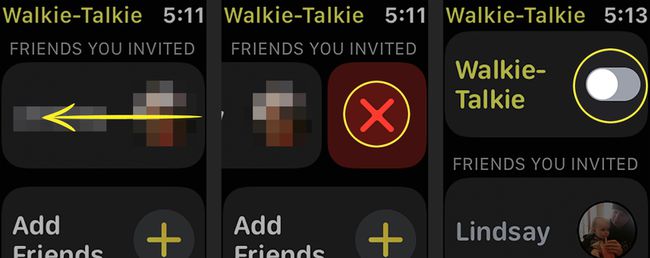 Eliminarea unui contact din aplicația Walkie-Talkie