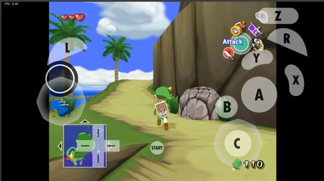 Legend of Zelda: Wind Waker läuft im Dolphin Emulator für Android.