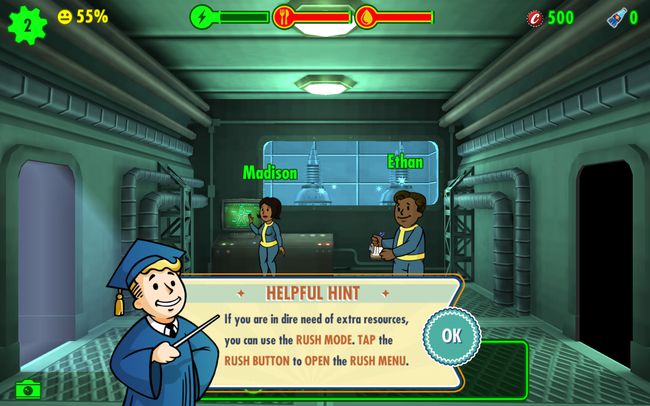 Androidi jaoks mõeldud Fallout Shelteri ekraanipilt