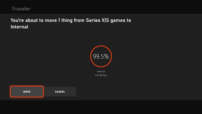 Mängude teisaldamine Xbox Series X|S-is.