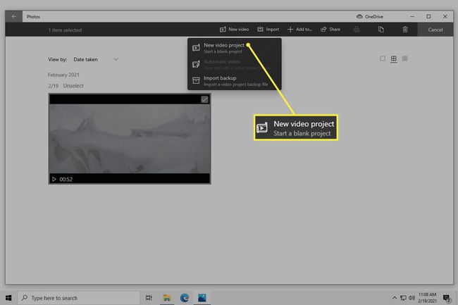 Opsi menu video baru di aplikasi Windows 10 Foto