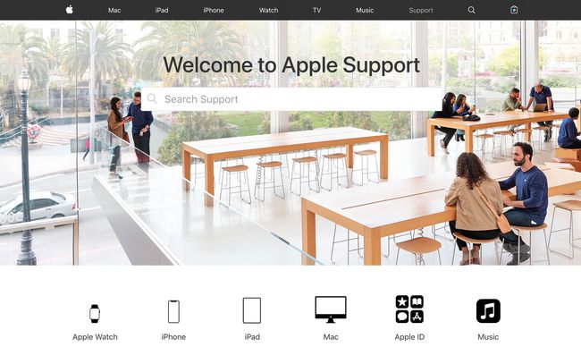 「Appleサポートへようこそ」ウェブサイト