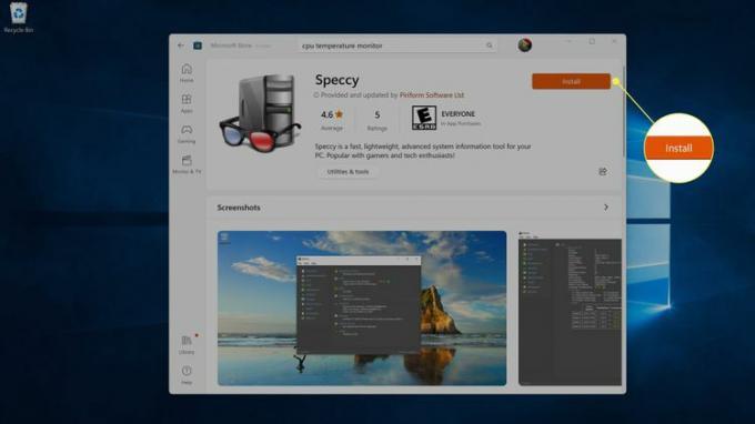 Zainstaluj zaznaczone na liście Speccy w sklepie Microsoft Store.