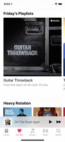 En skärmdump av fliken För dig i Apple Music på iPhone
