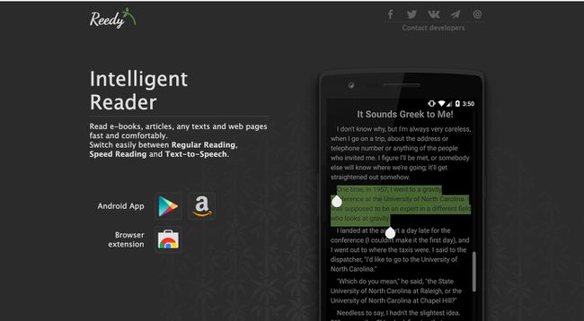 Aplikace pro rychlé čtení Reedy pro Android