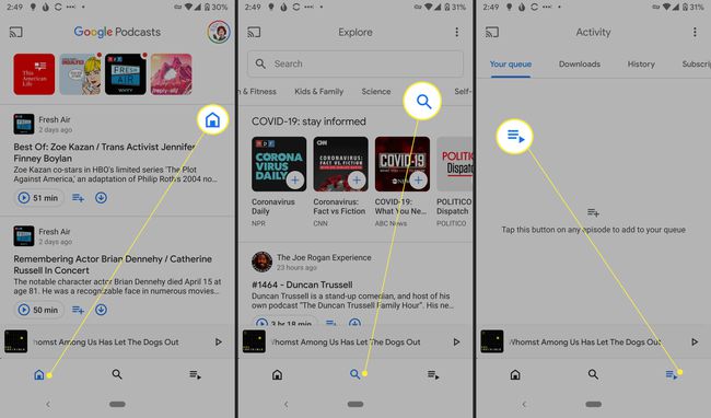 Google Podcasts บน Android