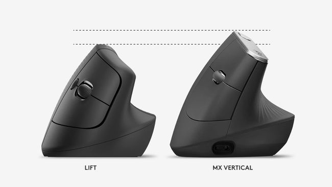 LogitechリフトとMX垂直マウス。