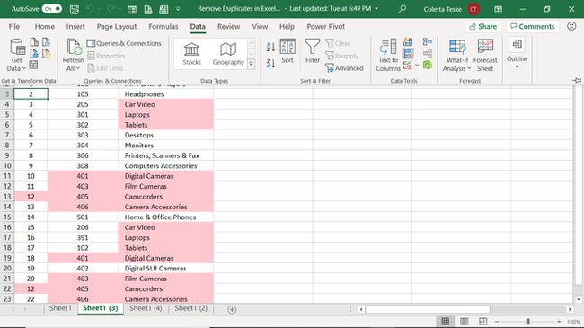 Narzędzie Usuń duplikaty w programie Excel do deduplikacji arkusza programu Excel