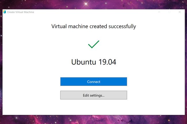 Ubuntu Sanal Makinesi Hyper-V'yi Bağlayın