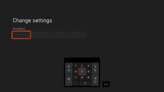 Nastavitve IP na Xbox Series X|S.
