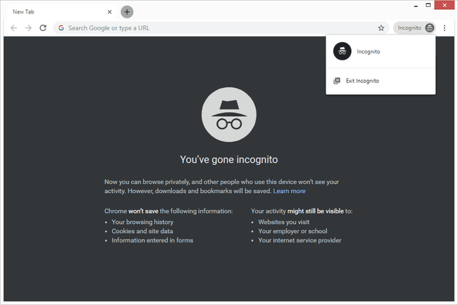 Modo incógnito en Chrome