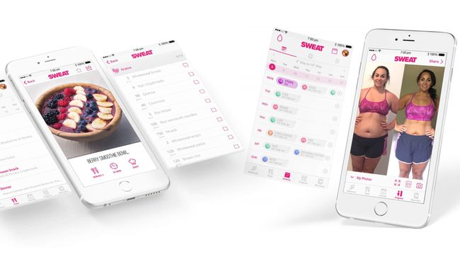 Schwitzen Sie Fitness- und Workout-App auf dem iPhone