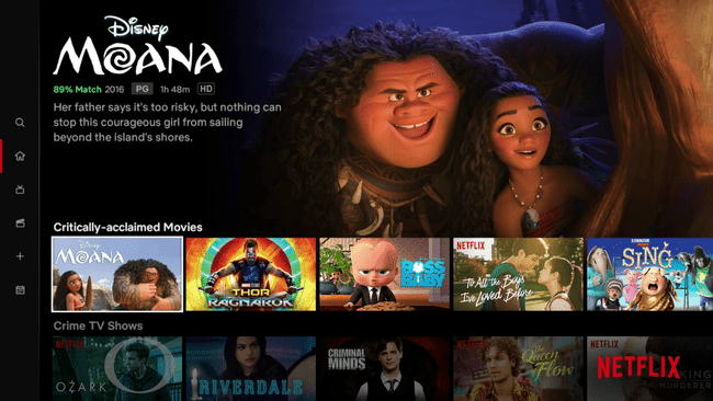 मूवी Moana. की विशेषता वाले Fire TV पर Netflix