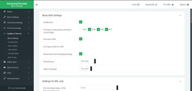 Configuración de WiFi QoS