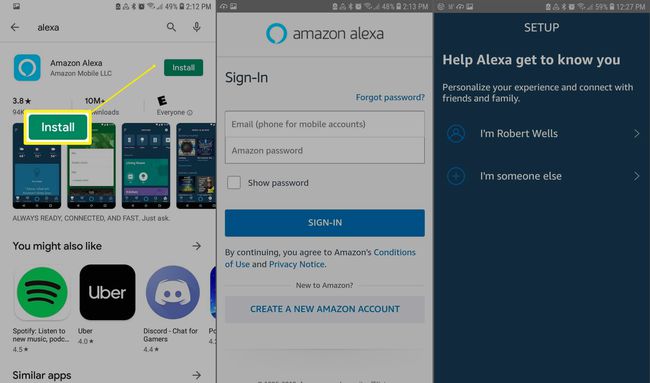 Instalarea Alexa pe Android