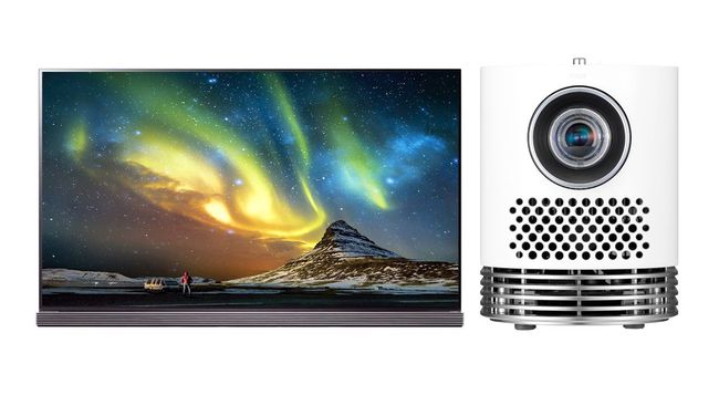 LG G7 Series OLED TV og LG HF80JA projektor