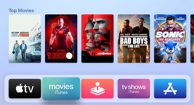 Apple TV ekranı