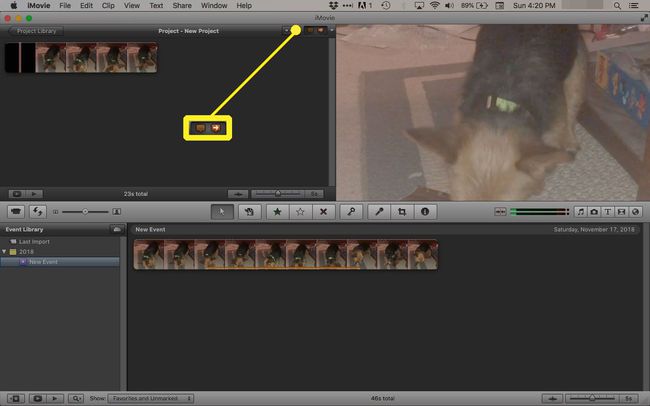 iMovie '11'de yorum ve bölüm işaretçisi ekleyin