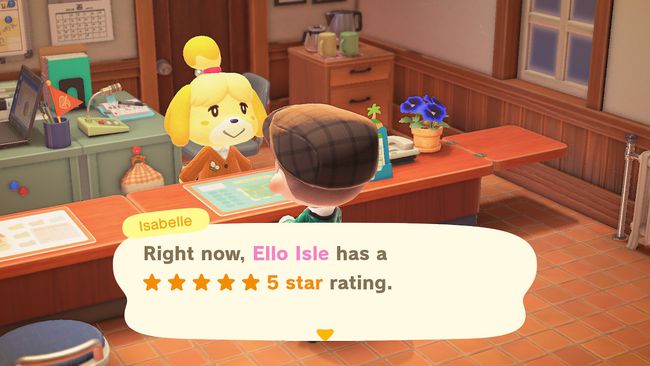 Isabelle은 New Horizons에서 섬 등급을 부여합니다.