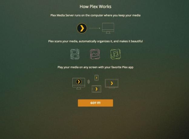 How Plex Worksページを読み、GotItを選択します。