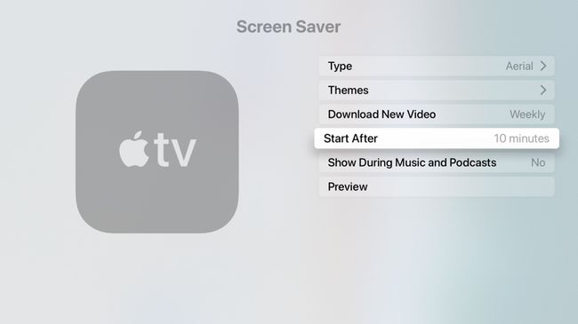 Apple TV पर स्क्रीन सेवर विकल्प