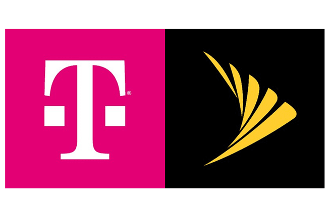 Obok siebie logo T-Mobile i Sprint