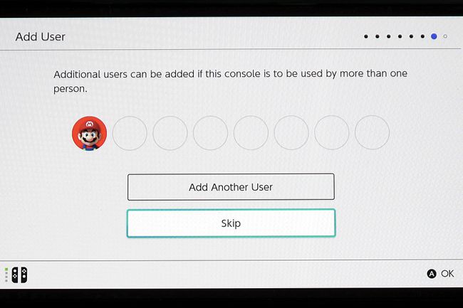 Nintendo Switch OLED는 다른 사용자 추가 화면을 설정했습니다.