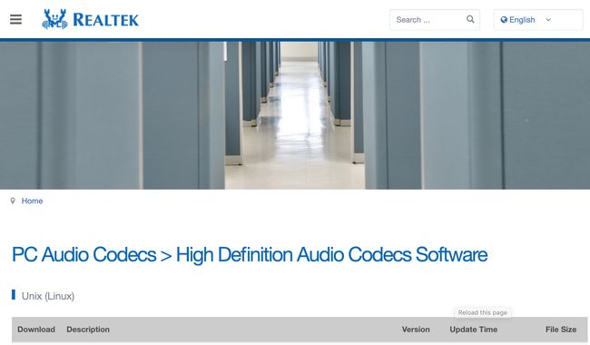 Realtek ses codec bileşenleri yazılım sayfası