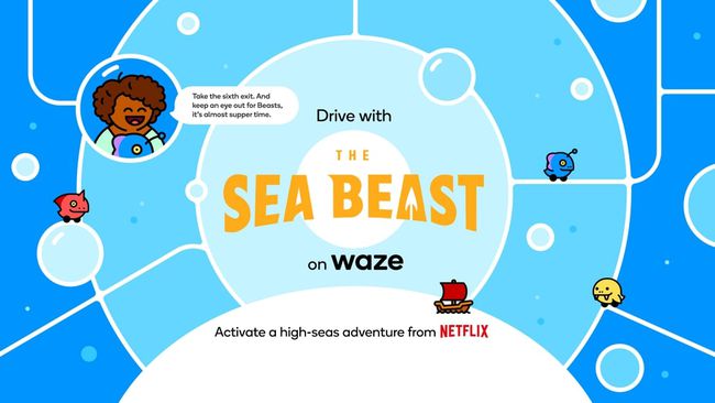 Waze Netflix Sea Beast
