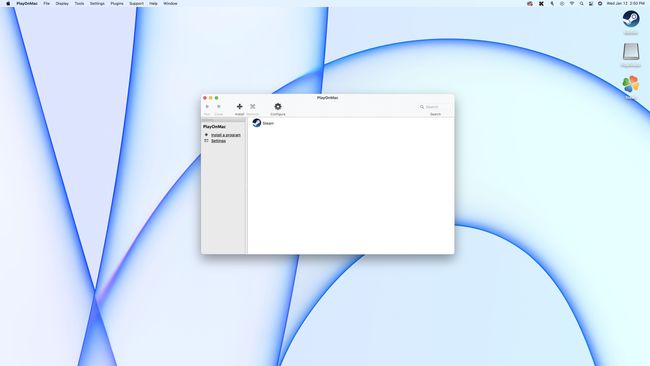 تم تمييز Steam في PlayOnMac.