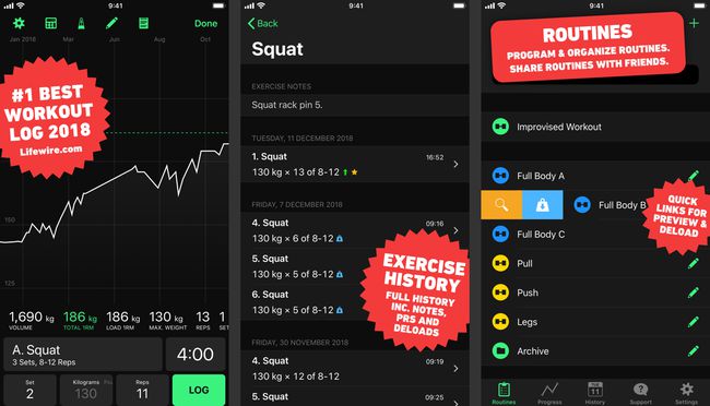 HeavySet-App auf iOS