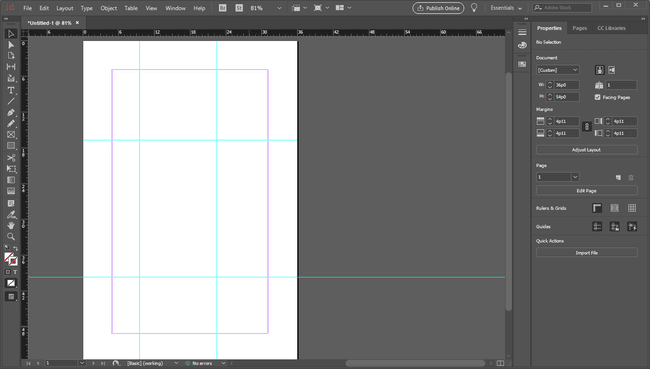 InDesign mit frei wählbaren Linealführungen