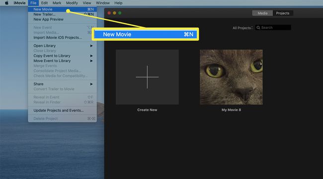 MacのiMovieの新しいムービーオプション