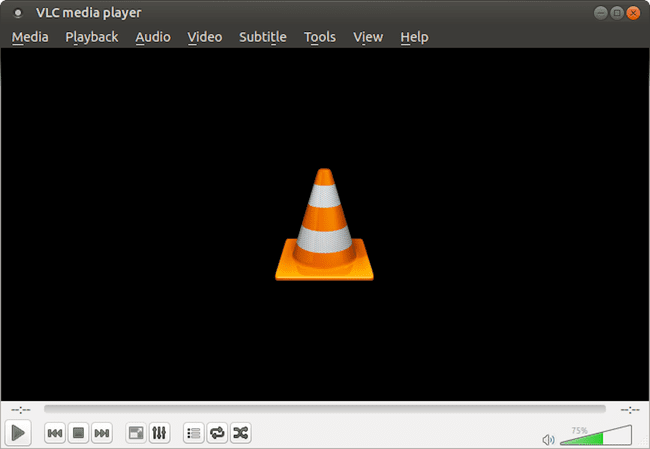 VLC Media Player 2.1.6 běžící pod Ubuntu MATE