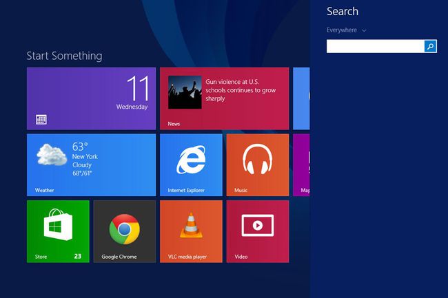 Snímek obrazovky Windows 8