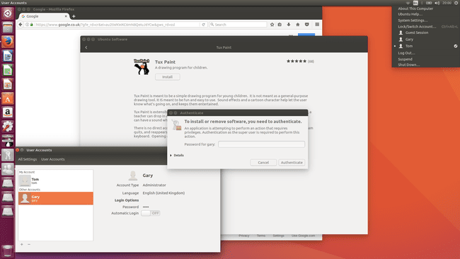 Запрос аутентификации в Ubuntu для выполнения привилегированного действия