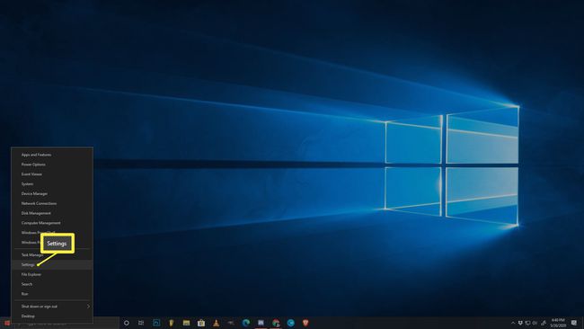 Windows 10 başlat menüsünün ekran görüntüsü.