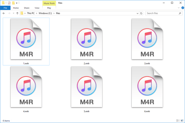 Arquivos M4R no Windows 10 que abrem com o iTunes